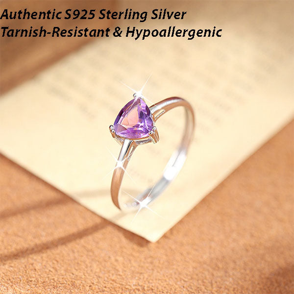 Adjustable Natural Crystal Ring in Sterling Silver