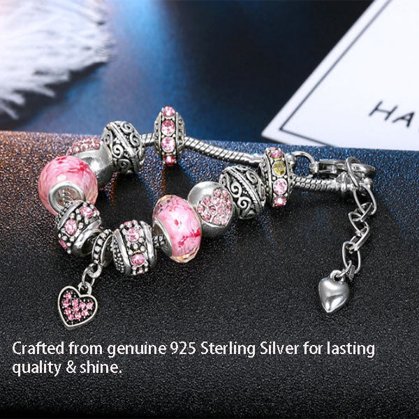 Chunky Gemstone Bead Bracelet | Sterling Silver Statement Beaded Bracelet | Large Natural Stone