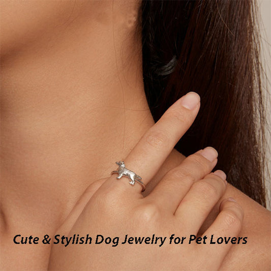 S925 Sterling Silver Puppy Ring