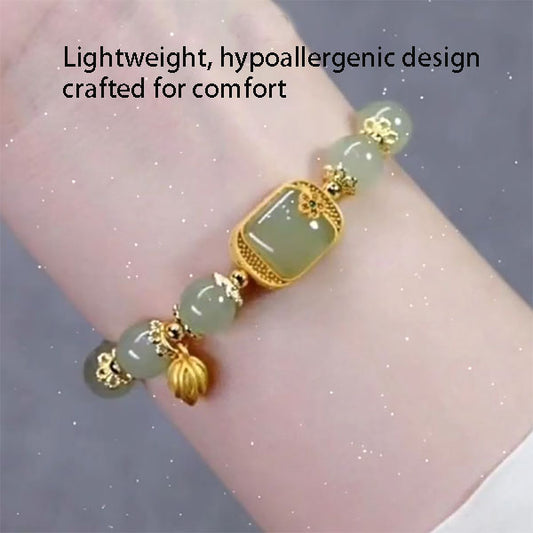Lotus Bracelet – Exquisite Spiritual Jade Jewelry