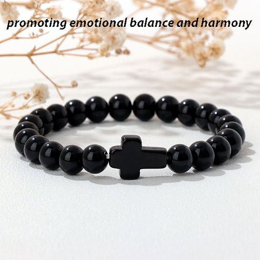 Handmade Retro Agate Cross Bracelets